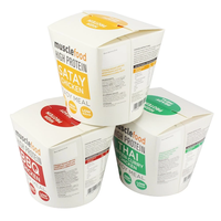 Emballage de récipient à emporter biodégradable écologique jetable pour aliments Boîte à nouilles kraft portable avec couvercle en plastique pour pâtes à soupe