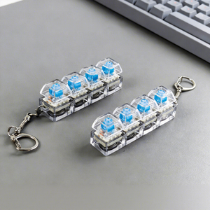 Llavero Antiestrés Personalizado con Luz LED de Plástico, Tecla Mecánica, Juguete Sensorial para Teclado, Regalo - Product Image 1