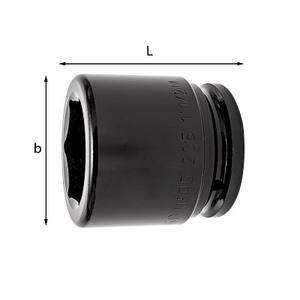 Douille Usag 1 1/2 pouces hexagonale 115 mm de qualité industrielle ISO 2725 2 - Product Image 1