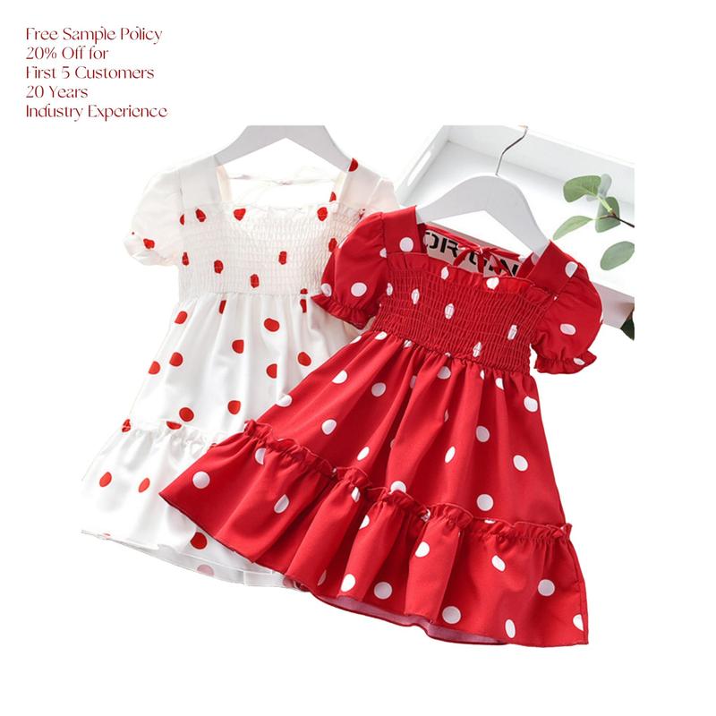 Dress for Children Girls Cute Red