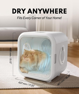 Secador para Gatos 360 °   Caja Eficiente, Automática y Silenciosa con Control Inteligente de Temperatura, Ideal para Gatos y Perros Medianos, Blanca - Product Image 2