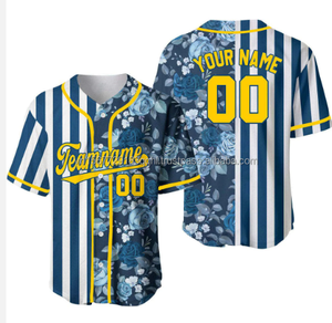 قميص بيسبول رجالي مخصص بنمط هاواي جديد مطبوع مخصص جيد التهوية وسريع الجفاف قميص بيسبول activewear - Product Image 6