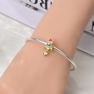 Fournisseur d'usine <span class=keywords><strong>de</strong></span> bijoux : Perles breloques émaillées vintage en forme <span class=keywords><strong>de</strong></span> cœur et d'ours, en cuivre plaqué argent, composants <span class=keywords><strong>de</strong></span> bijoux DIY, OEM ODM personnalisés - Product Image 3