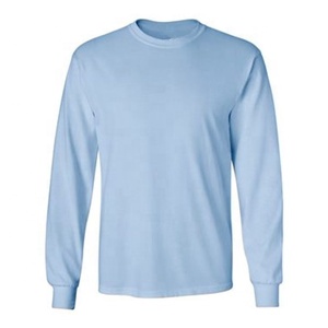 Camiseta Básica Blanca de Manga Larga para Hombre con Serigrafía Personalizada, Tejido Transpirable y Ecológico de Poliéster/Algodón - Product Image 3