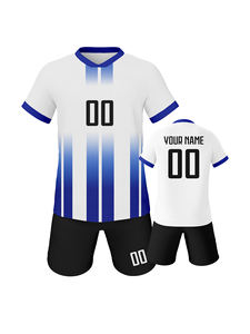 Heißer Verkauf Mehrfarbiger Kinder-Fußballtrikot-Satz Personalisierbare Trikots 100 % Polyester Vintage OEM-Service Dehnbar & Atmungsaktiv - Product Image 4