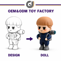 Muñeco en Miniatura de Resina PVC 3D de Dibujos Animados Kawaii Personalizado de Fábrica con 20 Años de Experiencia, Figura Articulada, Modelo Ecológico, Nuevo Juguete Decorativo ODM