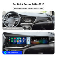 MOOKAKA 12.3 + 4.99+12.3" Radio pour Buick Encore 2016-2018 Android 15 Navigation GPS Stéréo Écran interactif sans fil Carplay