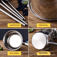 Yolecen ustensiles de cuisine multi-usages outils épaissi ménage louche commerciale en acier inoxydable longue poignée louche à eau