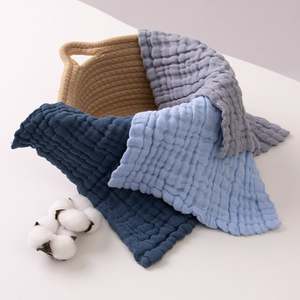 Lingettes en coton biologique en mousseline, serviette pour bébé en microfibre, lingettes douces pour le nettoyage et le bain des bébés - Product Image 5