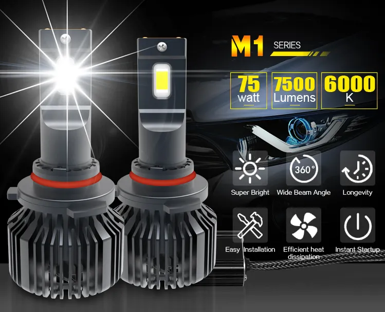 LED 헤드 라이트 H4 H7 H11 9005 9006 LED 자동차 전구, 6000K 자동 헤드 라이트, 150W 15000lm LED 헤드 라이트 h4