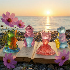 Moules en silicone DM1341 <span class=keywords><strong>pour</strong></span> résine époxy, motifs animaux mignons (singe, chien, chat, grenouille) <span class=keywords><strong>pour</strong></span> bougies parfumées, plâtre et créations artistiques - Product Image 4