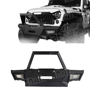 Parachoques Delantero Deportivo de Alta Calidad con Recubrimiento en Polvo, Barra Protectora para Wrangler JK <span class=keywords><strong>2007</strong></span>+ - Product Image 3