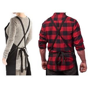 Delantal de ropa de trabajo con babero de mezclilla de algodón para hombre con logotipo personalizado para uso de herramientas de limpieza de barbacoa de restaurante transfronterizo de <span class=keywords><strong>Amazon</strong></span> - Product Image 3