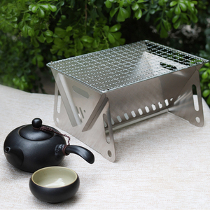 Comodo fornello <span class=keywords><strong>da</strong></span> <span class=keywords><strong>campeggio</strong></span> in acciaio inossidabile strumento per <span class=keywords><strong>Barbecue</strong></span> Mini <span class=keywords><strong>Barbecue</strong></span> domestico pieghevole <span class=keywords><strong>portatile</strong></span> esterno esterno - Product Image 4