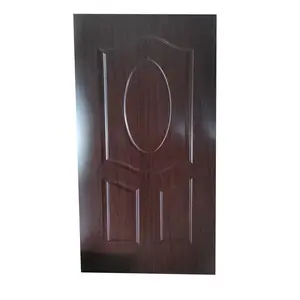 2 panel design classic melamine hdf door skin 3mm thick