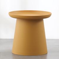 Table Basse d'Appoint Ronde Blanche en Plastique, Petite, pour Salon, Fabricant d'Usine en Chine, Mobilier de Maison