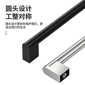Zuogang Stainless Steel Cabinet Handles Bar Shape Antirust For Kitchen Bathroom Wardrobe <b>Drawer</b> European Style - Product Image 4