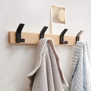 Ganchos de Pared Modernos de Madera Maciza con Diseño Multifuncional para Entrada, Vestíbulo, Armario, Baño, Tienda de Ropa - Product Image 5