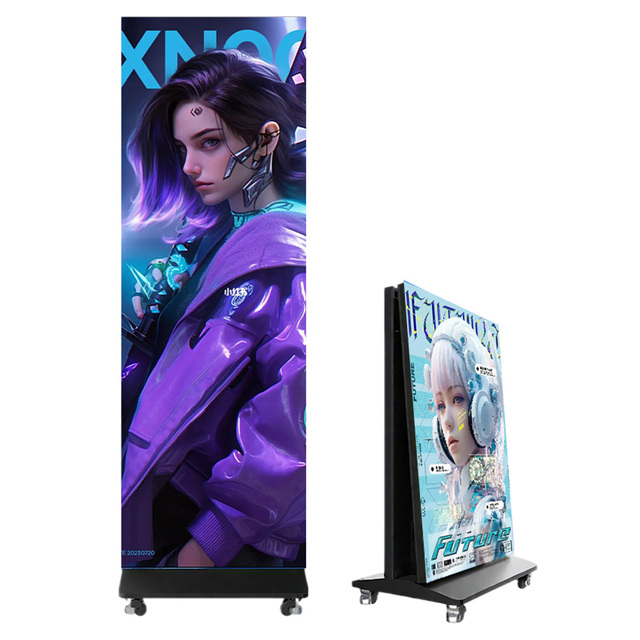 All-in-One LED Display P2.5 P1.25 Standing Poster LED Display Advertising Digital Signage Player Full HD Indoor Event Display