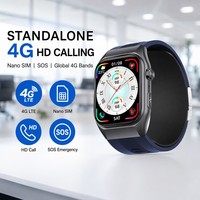 Reloj Inteligente GS500 4G con Bomba de Aire, Monitor de Oxígeno en Sangre, ECG, IA para 32 Enfermedades, HRV, EDA, Sueño, SOS, Cuidado Remoto, Pantalla AMOLED para Hombres y Mujeres