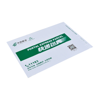 Échantillon gratuit d'enveloppe d'expédition transparente adhésive, sac en plastique pour courrier, pochette avec poignée pour le commerce électronique