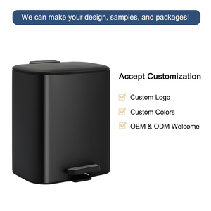 ถังขยะสเตนเลสสตีลแบบทันสมัย ขนาด 6 ลิตร-30 ลิตร พร้อมฝาเปิด 90 องศา °   ถังขยะแบบฝาเปิด-ปิดอัตโนมัติ พร้อมระบบปิดแบบนุ่มนวล สำหรับห้องครัวและห้องน้ำ - Product Image 3