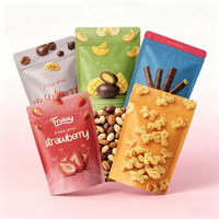 Sacs en plastique personnalisés avec fermeture éclair, pochettes verticales, sacs en aluminium avec finition mate et brillante pour fruits secs – Vente en gros