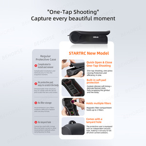 Étui de protection pour stabilisateur DJI Osmo Pocket 4/Pocket 3 avec couvercle rabattable anti-poussière et rangement pour filtres - Product Image 5