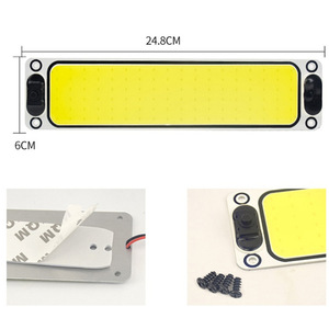 108SMD <b>Car</b> <b>Interior</b> Reading Light 12V-24V COB LED Panel Bulb <b>Car</b> Dome Light <b>Car</b> Light - Product Image 3