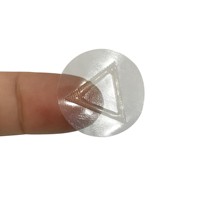Autocollants tactiles en braille transparents bon marché, étiquettes d'avertissement en vinyle, gaufrage, étiquette d'avertissement triangulaire dangereuse