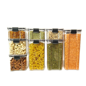 Clear Square Airtight Injection-Molded Plastic Food <b>Storage</b> Container Korean Style <b>Kitchen</b> Fridge Multifunction <b>Storage</b> <b>Boxes</b> - Product Image 1