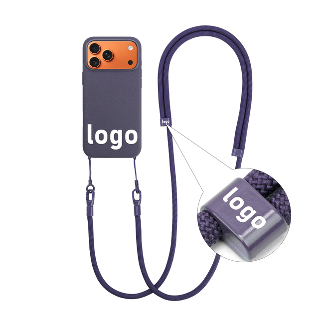 Magnetic Safe Crossbody Phone Case for iPhone 17 Pro Max with Shockproof Design High Quality Lanyard 120cm Length