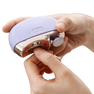 Coupe-ongles électrique pour bébé et adulte, soin des ongles épais, lame incurvée automatique de sécurité, mâchoire large de 15 mm, design portable - Product Image 1