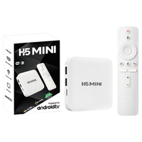 Boîtier TV Android 15 H5 MINI WF OEM ODM H150 2 Go 8 Go Lecteur Multimédia Intelligent OTT Décodeur