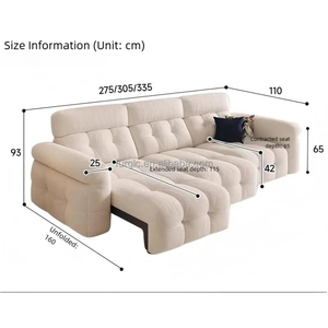 Hiện đại Chenille vải sofa điện sofa giường sang trọng thông minh đa chức năng sofa Chenille vải sofa cho phòng khách - Product Image 6