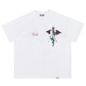 Camiseta de Manga Corta para Hombre, Diseño Personalizado de Alta Calidad, Estilo Veraniego, Estampado Digital con Letras, Lavado al Agua para un Aspecto Desgastado, Estilo Urbano - Product Image 6