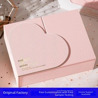 Boîte cadeau haut de gamme en forme de cœur en stock pour emballage cosmétique, boîte d'anniversaire et souvenir avec découpe personnalisée