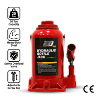 Cric hydraulique professionnel robuste de 20 tonnes en acier pour la réparation de camions, SUV et bus avec certification CE