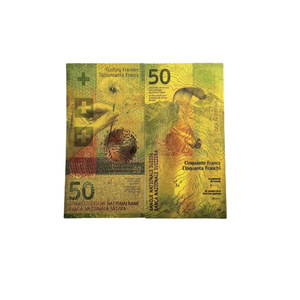 Lot de 6 billets de banque factices en feuille d'or <span class=keywords><strong>Suisse</strong></span> (10, <span class=keywords><strong>20</strong></span>, 50, 100, 200, 1000 Francs) pour cadeaux, souvenirs et fêtes - Product Image 3