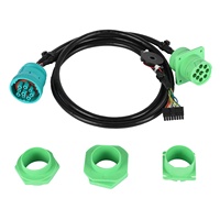 Diseño personalizado 16P OBD2 OBDII conector enchufe Deutsch 9 pines verde macho hembra J1939 arnés de cable