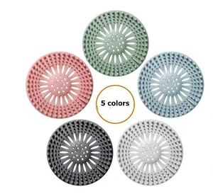 Filtre à cheveux Durable pour égouts de toilettes, anti-<span class=keywords><strong>d</strong></span>éodorant de lavabo de cuisine, bouchon de couvercle de drain de sol en silicone résistant aux cheveux - Product Image 4