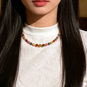 Collar de Piedras Naturales para Mujer, Chapado en Oro, Estilo Bohemio, Joyería para Uso Diario - Product Image 4