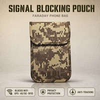 Pochette Faraday de qualité supérieure camouflage pour bloquer les signaux, pour téléphone, clé de voiture, RFID, protection contre le vol, protection de la vie privée, cage Faraday