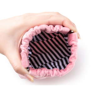 Korean style mini makeup <b>bag</b>, automatic closing spring clip earphone <b>bag</b>, lipstick organizer, large capacity <b>coin</b> purse - Product Image 2