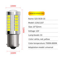 Luces Led Para Autos 5630 33 SMD Voiture LED Feu De Frein 7443 1156 1157 3157 LED auto Voiture Clignotant Ampoule LED ampoule lumières pour voitures