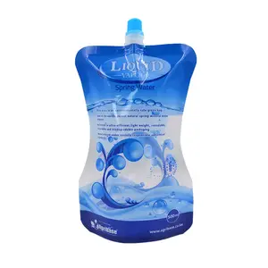 可回收OEM设计层压消毒剂凝胶肥皂液体再填充包装塑料空袋喷口袋包装