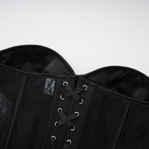 Corsé para mujer, corpiño, sujetador sin tirantes, malla transpirable, <span class=keywords><strong>con</strong></span> cordones, corpiños deshuesados, faja de cintura, Control de barriga ajustado - Product Image 6