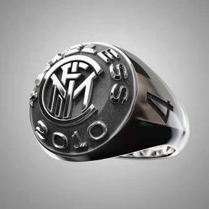 Anneau de championnat de football <span class=keywords><strong>Inter</strong></span> Milan <span class=keywords><strong>2010</strong></span>, anneau de football de club, intemporel - Product Image 5