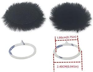 Cámara Mic Pop filtro parabrisas viento Muff para <span class=keywords><strong>Canon</strong></span> <span class=keywords><strong>G7X</strong></span> <span class=keywords><strong>Mark</strong></span> <span class=keywords><strong>II</strong></span> Dead Cat parabrisas micrófono cubierta para SERIE DE AS300 G7X2 - Product Image 3