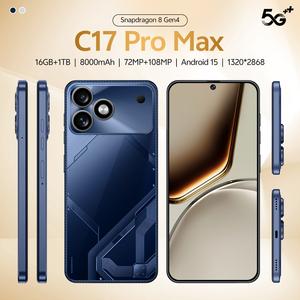 Smartphone C17 Pro Max Version Globale <span class=keywords><strong>Infini</strong></span> <span class=keywords><strong>X</strong></span> H40 GT30 Pro 5G Débloqué 16+ 1 To Appareil Photo Arrière 108MP Processeur Octa-Core Double Carte SIM - Product Image 3